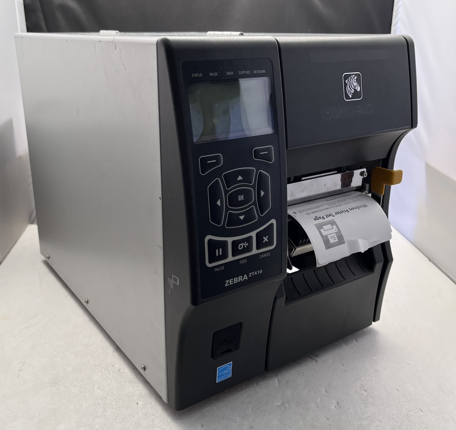 Zebra ZT410 DT Industrial Label Printer Peeler Rewinder FedEx Firmware