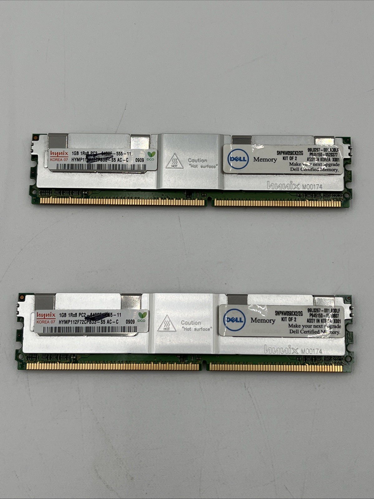 Dell Certified Memory 2GB Upgrade Kit (2x1GBpcs) SNPNW050CK2/2G PC2-6400