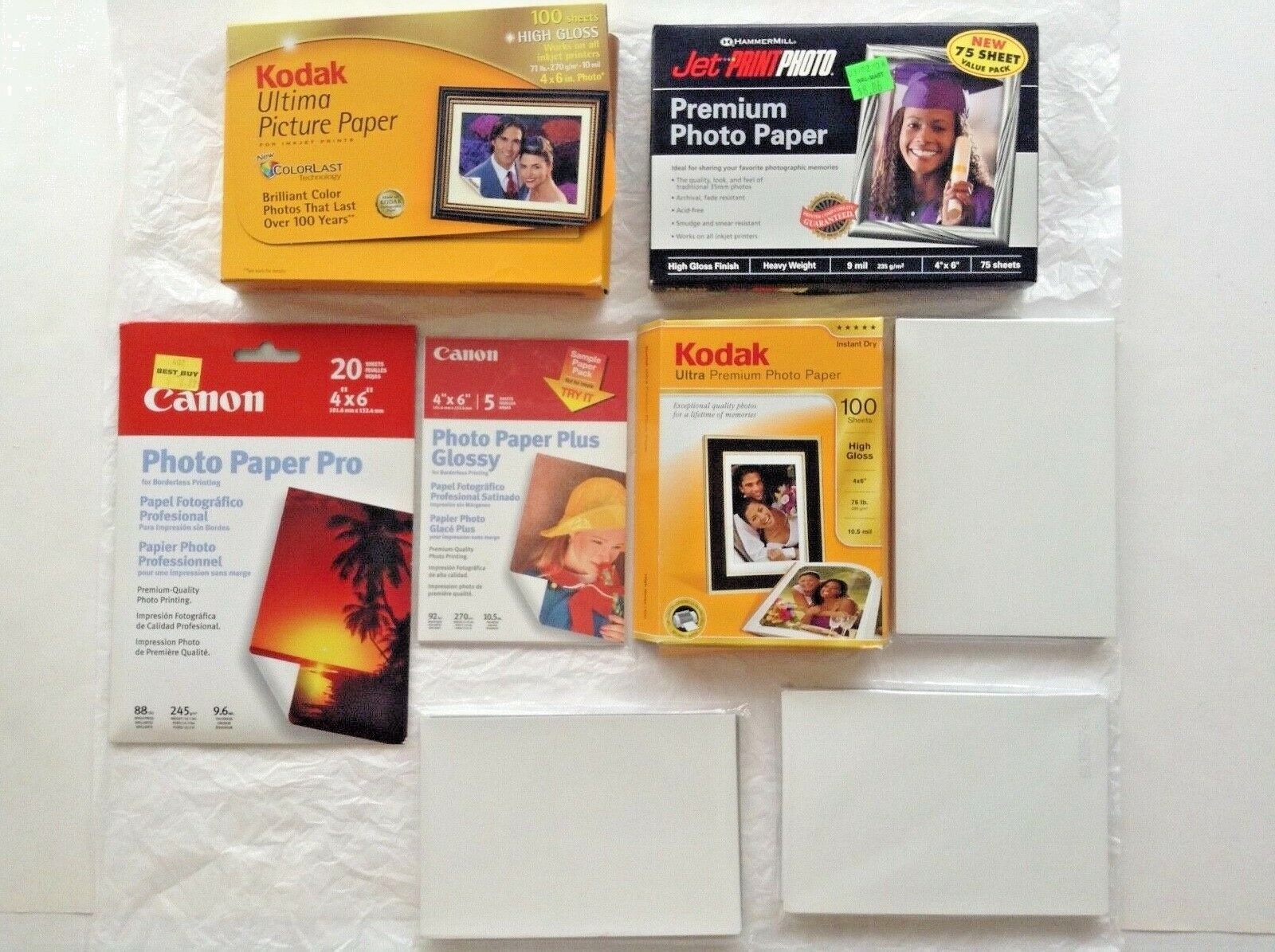 Lot Of 7 Photo Paper Gloss  4" x 6"