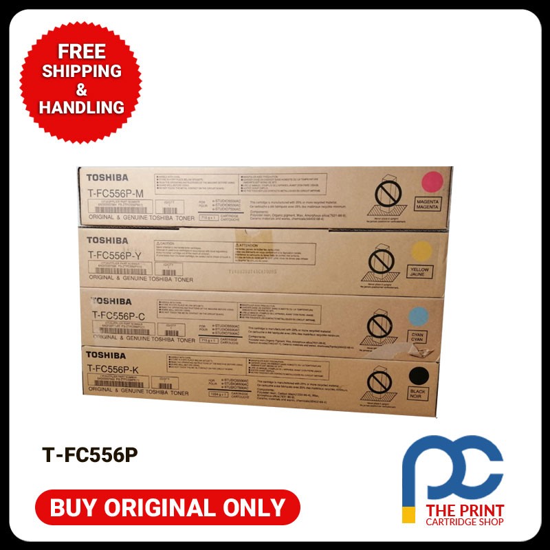 New & Original Toshiba T-FC556P CYMK Toner Set For e-STUDIO 5506AC/6506AC/7506AC