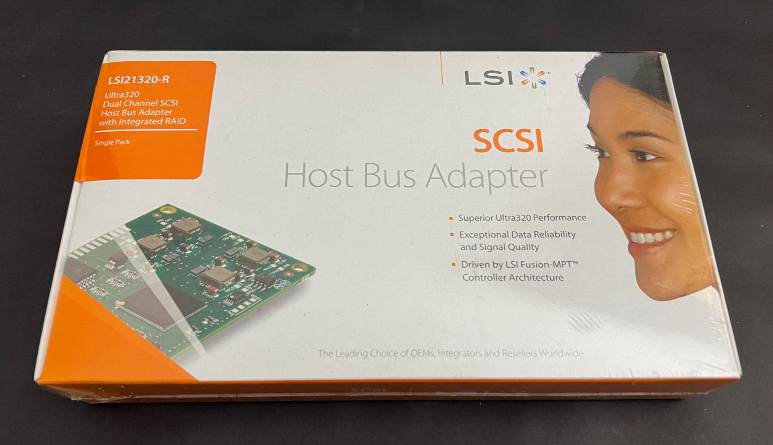 LSI Logic LSI22320-R Ultra320 Dual-Channel SCSI RAID Host Adapter PCI-X Card NEW