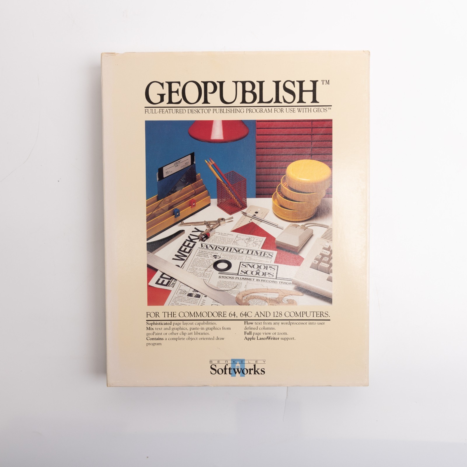 Berkley Softworks Geopublish GEOS Applications Software Commodore 64 128