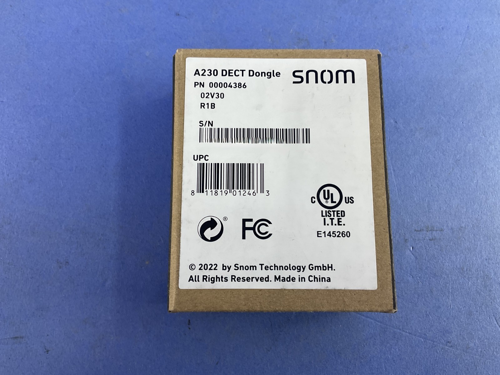 Snom A230 Dect USB Dongle For D7xx Series *LOT OF 5*