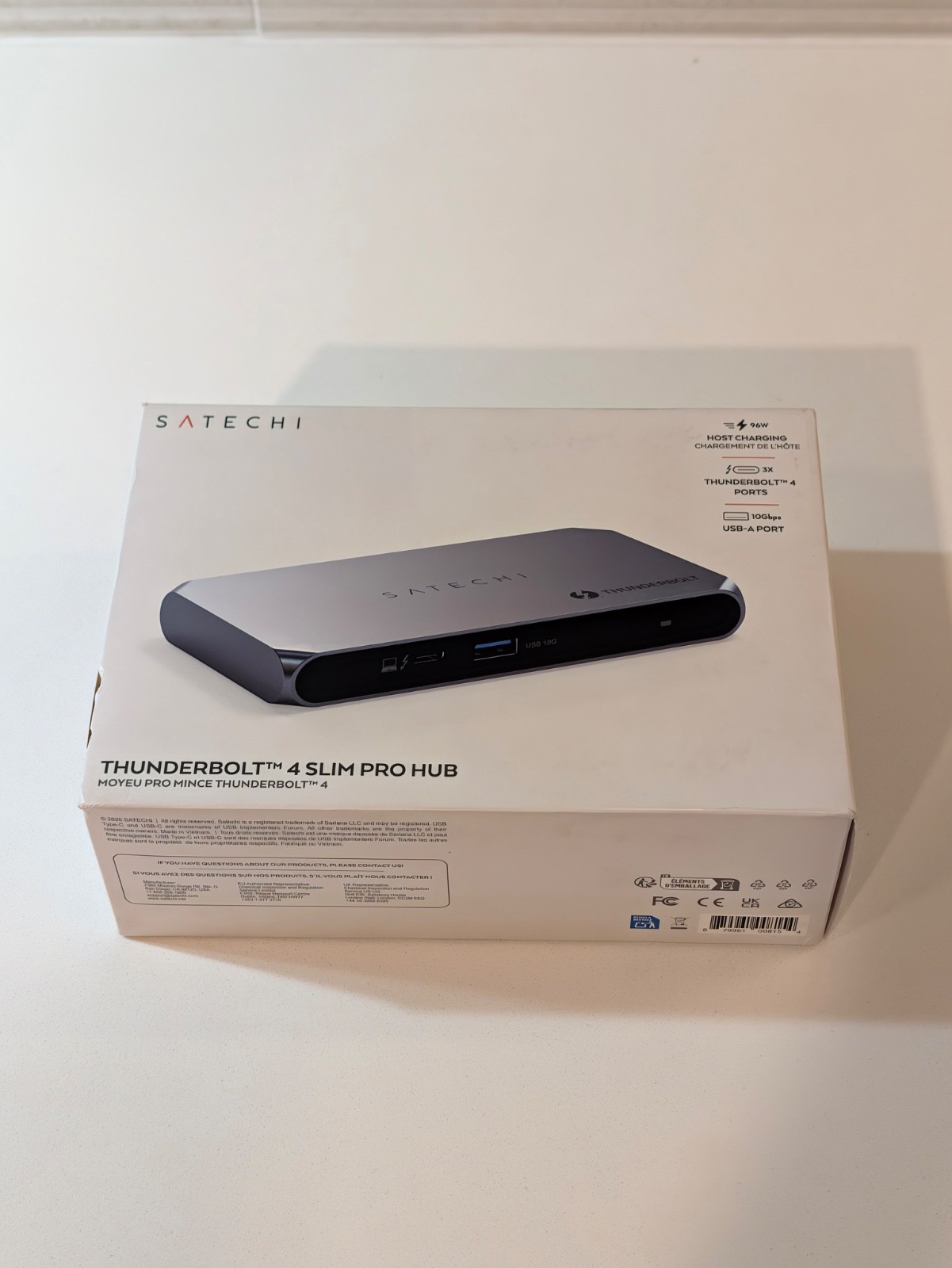 SATECHI ST-HT4SHM-US Thunderbolt 4 Slim Pro Hub Space Gray