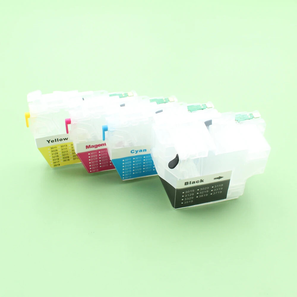 4pcs Refillable Ink Cartridge For Brother MFC-J5330 J6530 J6930 J6730 Printer