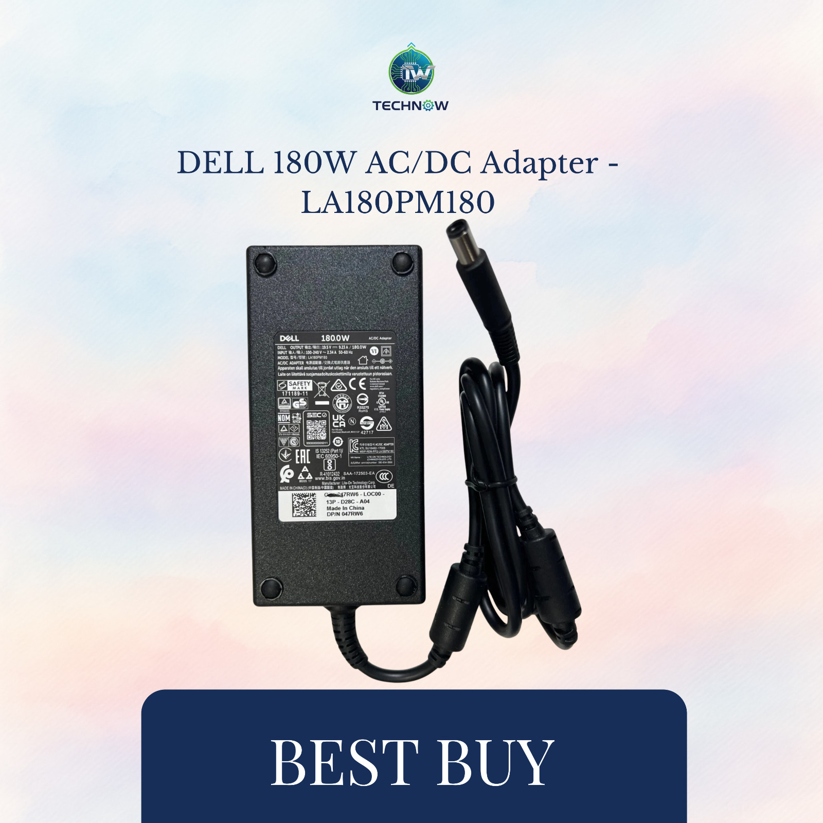 DELL 180W AC/DC Adapter - LA180PM180