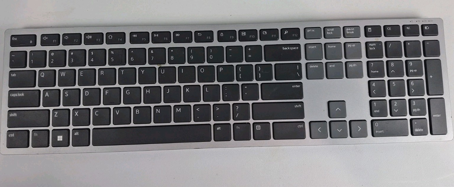 Dell KB7221W Multi-Device Wireless Keyboard Gray Bluetooth 