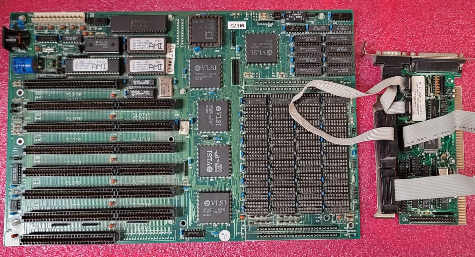 Biostar Motherboard, AMD 80286 12MHz CPU and 1Mb RAM DOS Retro gaming #ME75
