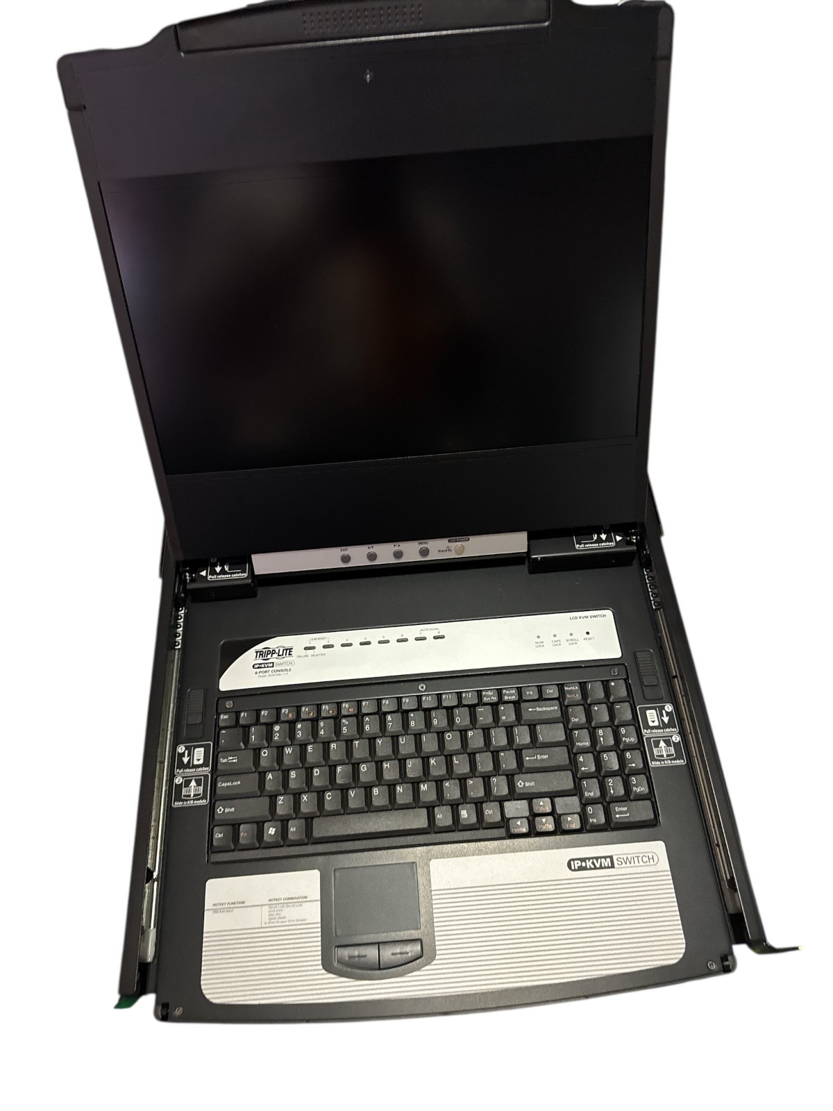 Tripp Lite B030-008-17-IP 8-Port Rackmount LCD KVM Switch 17" Console 