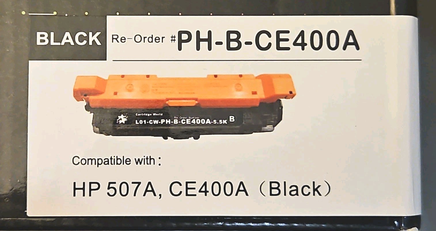 507A CE400A Black Toner Print Cartridge For HP LaserJet Enterprise 500 MFP M551