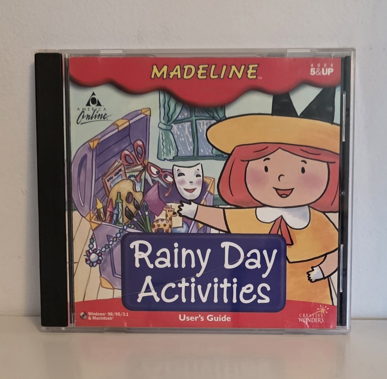 Madeline Rainy Day Activities PC MAC CD learn to paint color draw shapes puzzles