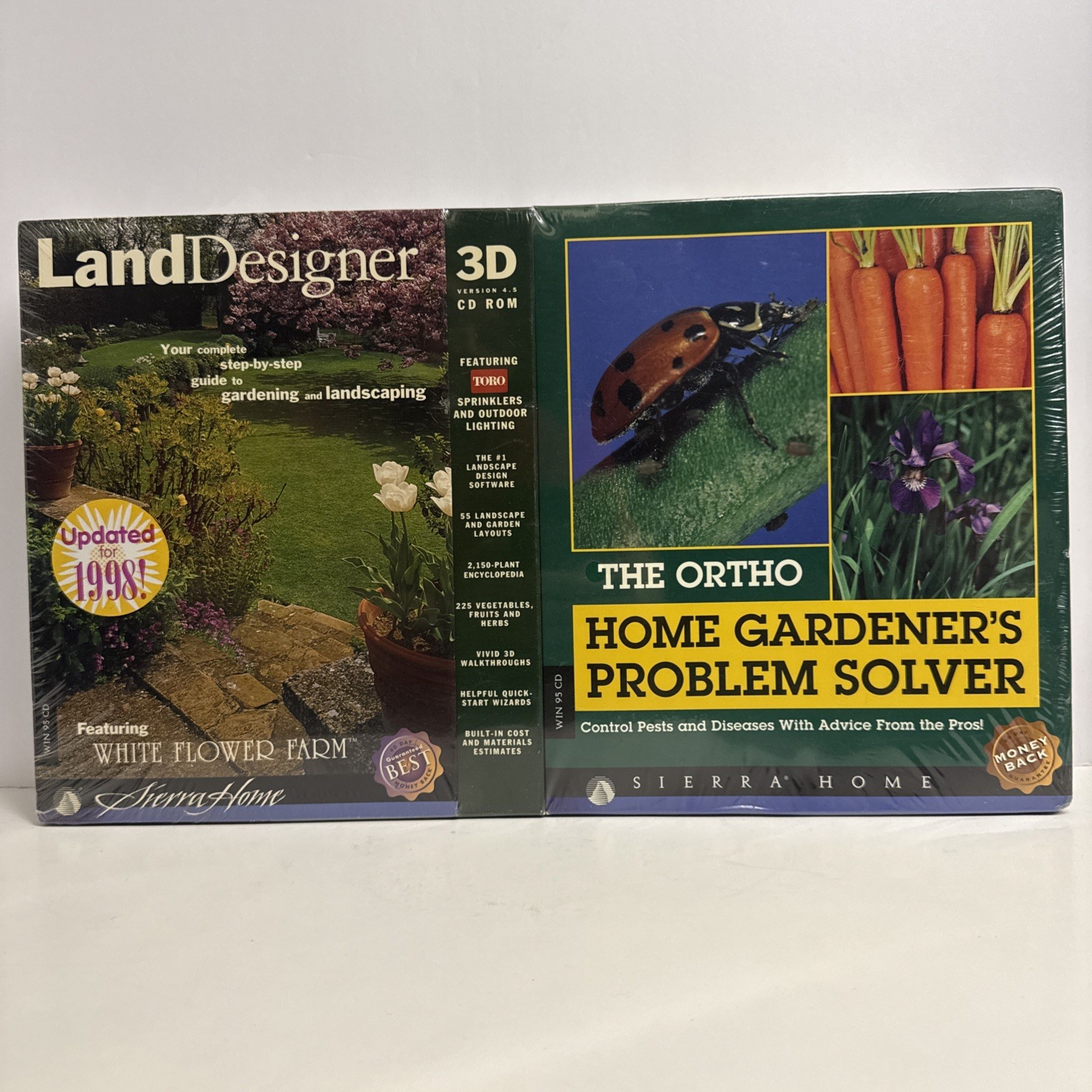 Sierra Land Designer 3D Version 4.0 Big Box 1998 PC Factory Sealed Retro Vintage
