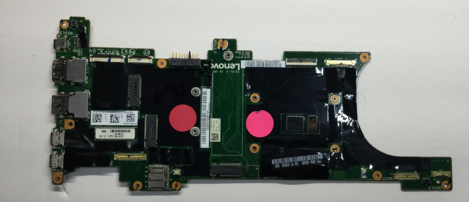 Defective Lenovo ThinkPad X1 Carbon 5th Gen 14" i5-7300U  Motherboard 01AY070