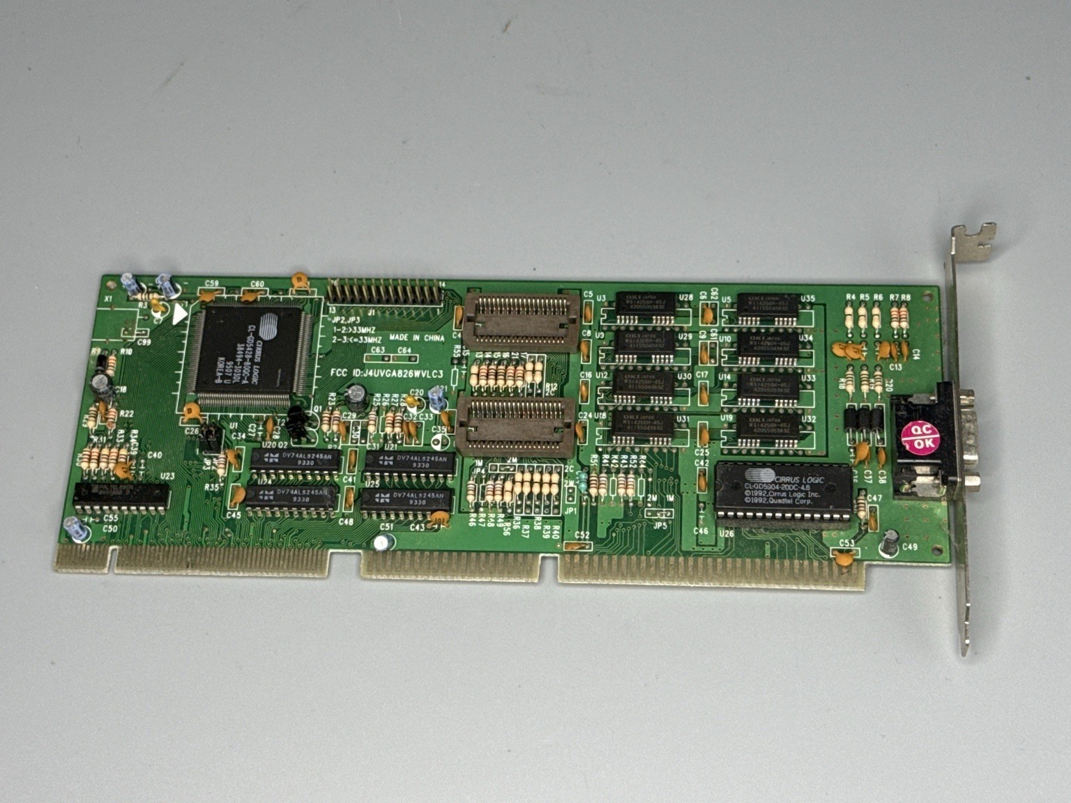 Vintage Protac Cirrus Logic CL-GD5428 1MB VLB VGA Video Card 
