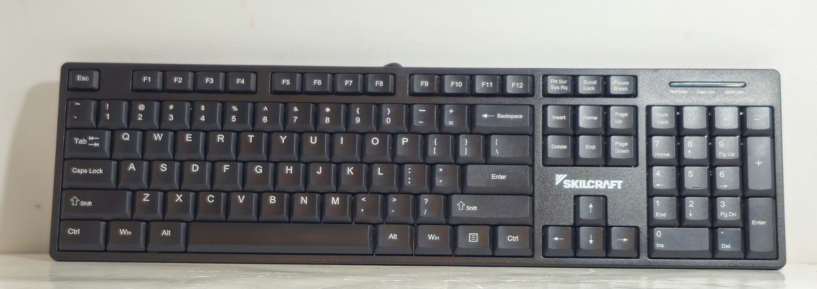 SkilCraft NSN6774742 Ability One USB Wired Keyboard Black - NEW