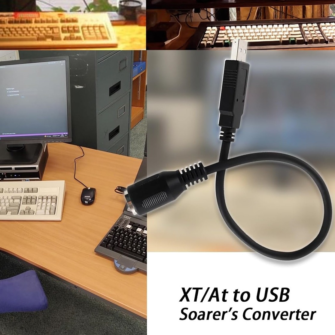 Fits XT/at to USB Soarer's Converter+Remapping+Macros+NKRO-Support IBM Model F/M