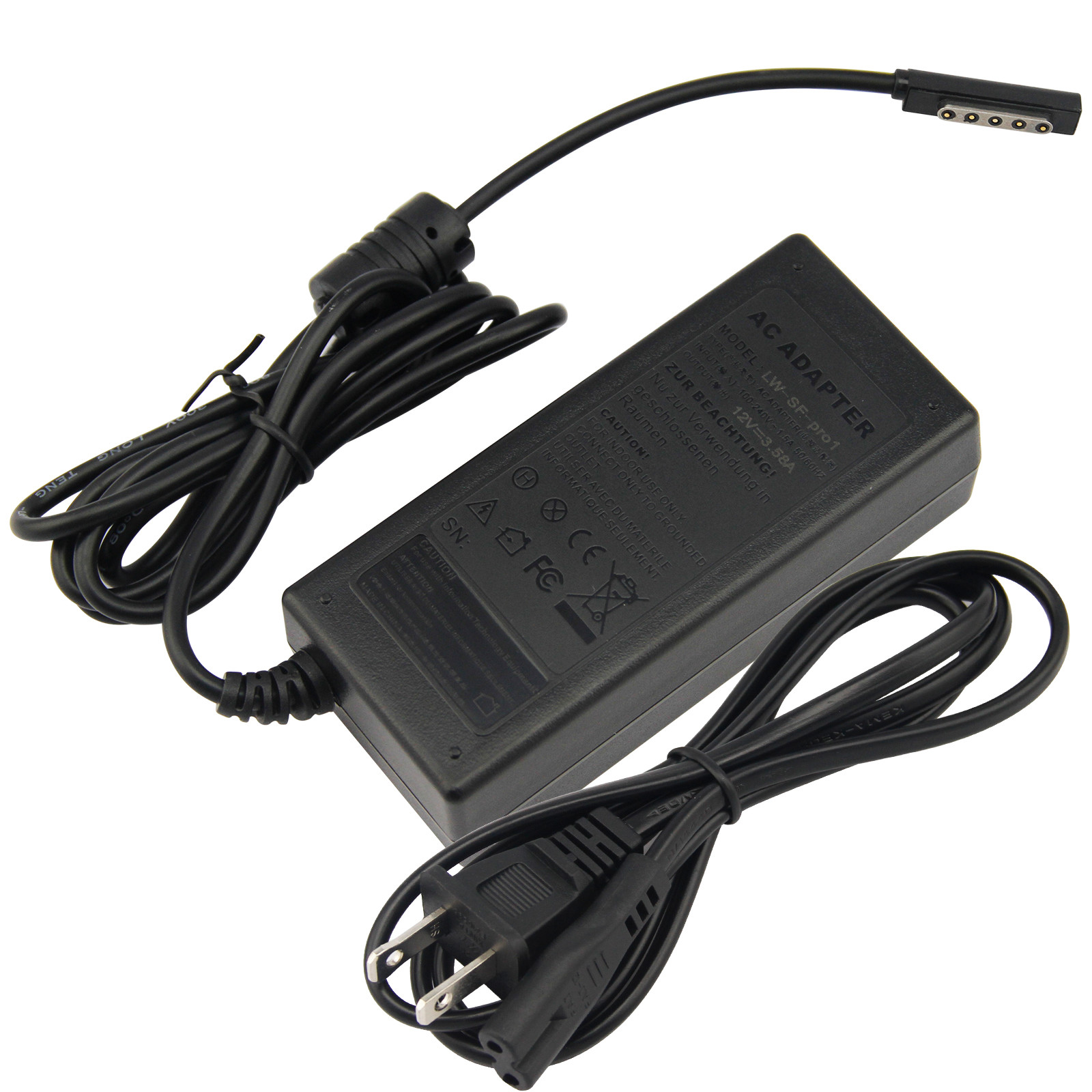 For Surface Pro 1 Pro 2 RT Power Supply Adapter Charger 48W Watt 12V 3.6A