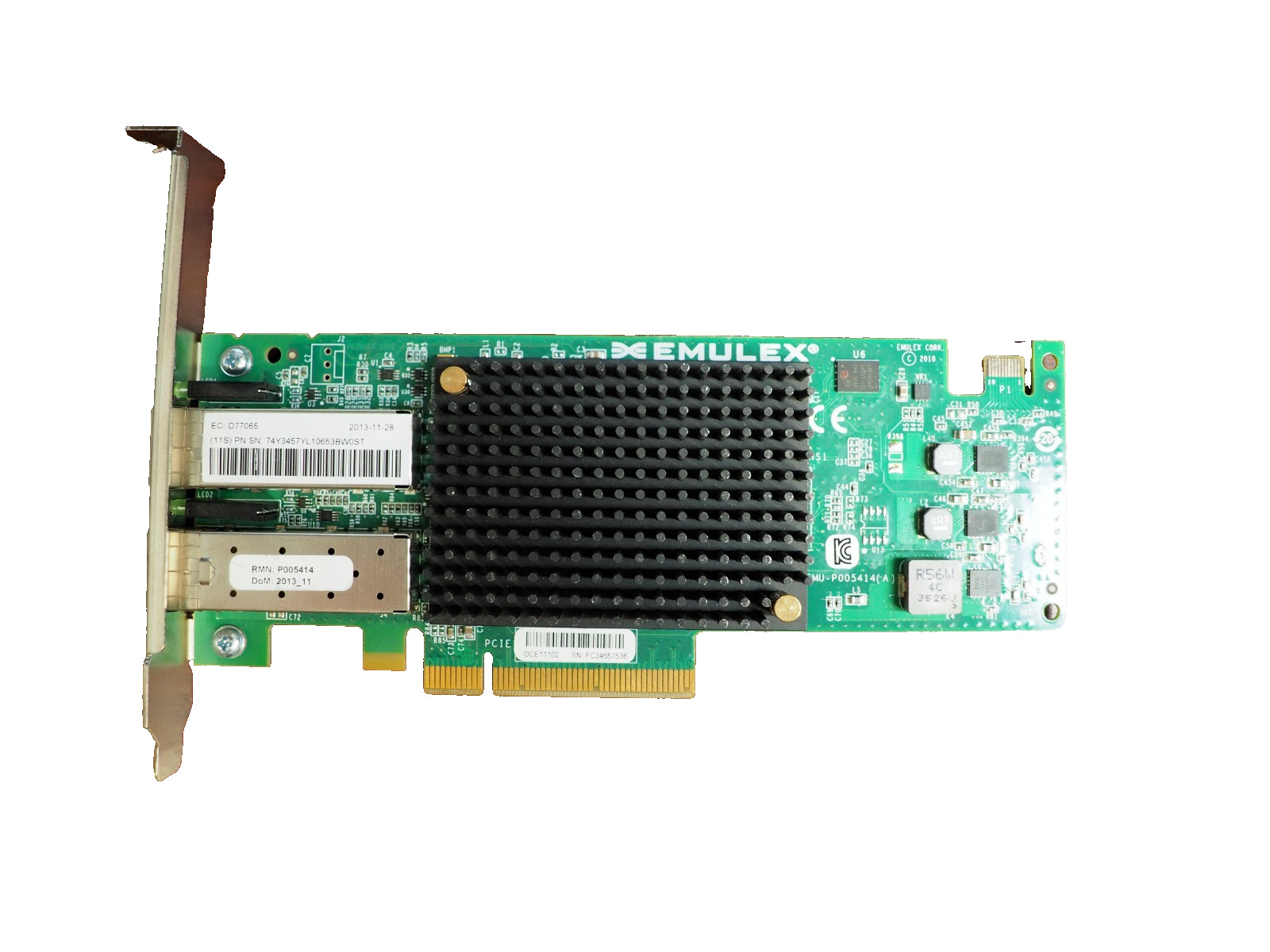EMULEX P005414-02B 005630-06A 10GB DUAL PORT PCI-E NETWORK ADAPTER CARD