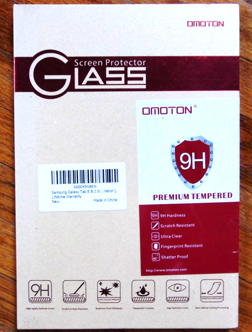 New Omoton Tablet Samsung Galaxy Glass Screen Protector 9H Premium Tempered C