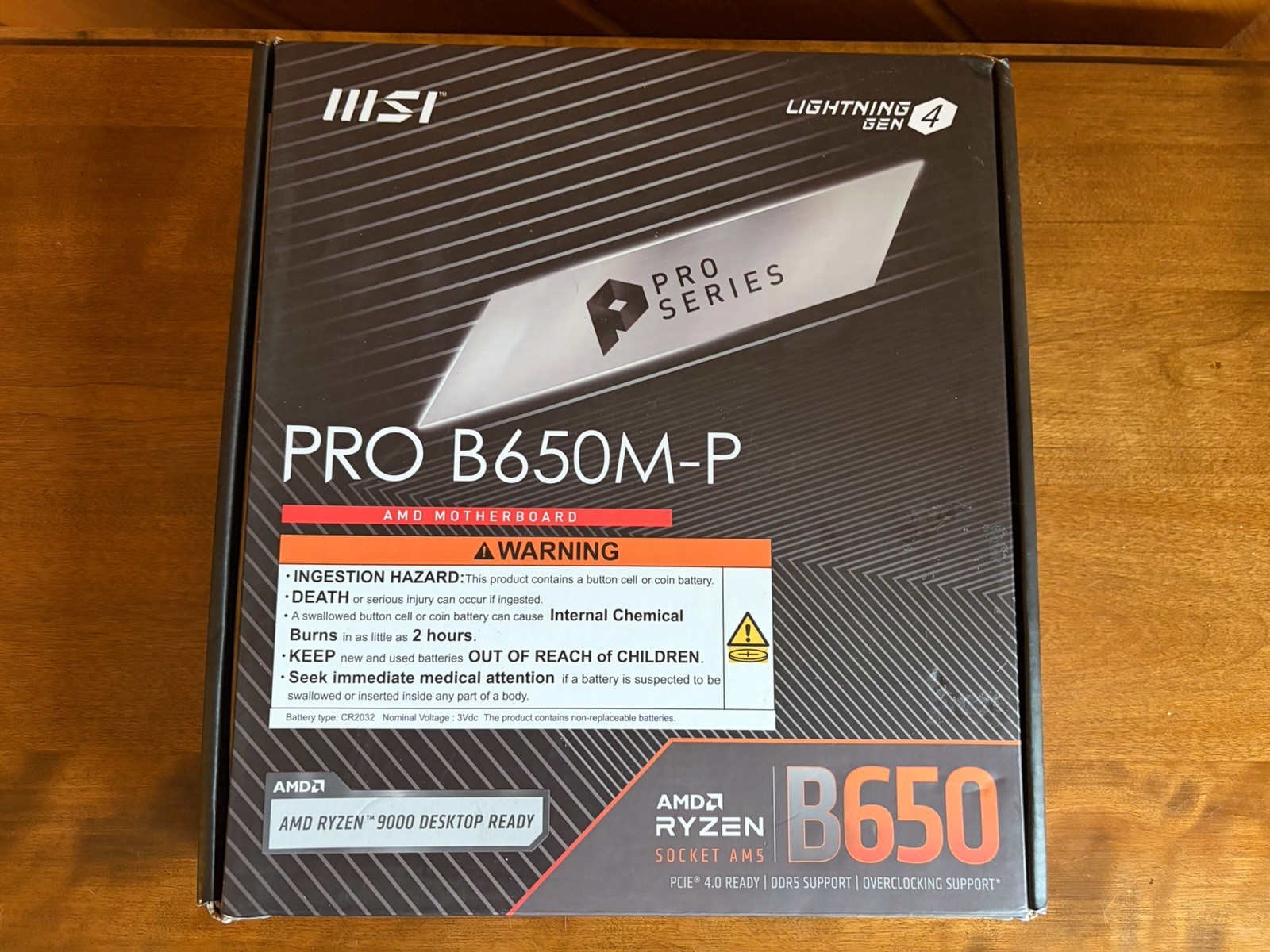 NEW MSI PRO B650M-P MicroATX AM5 AMD DDR5 Motherboard 2.5G LAN HDMI/DP
