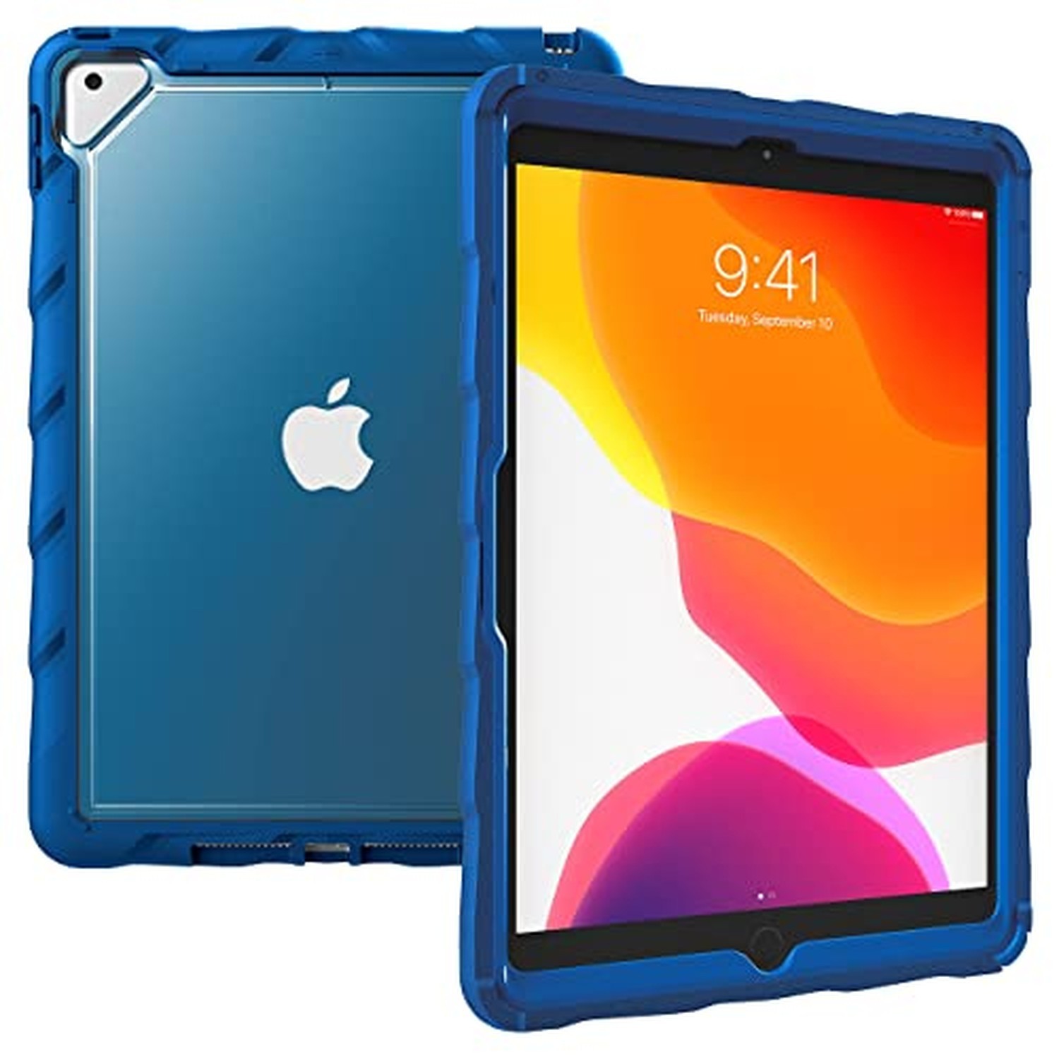 Gumdrop DropTech Clear Case for Apple iPad 9th/8th/7th Gen 10.2-inch - Blue