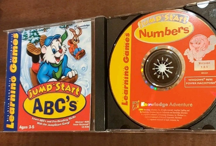 JumpStart ABC's Kids Learn Alphabet Letters Pre-reading Cd-Rom 1998 Win98 Mac