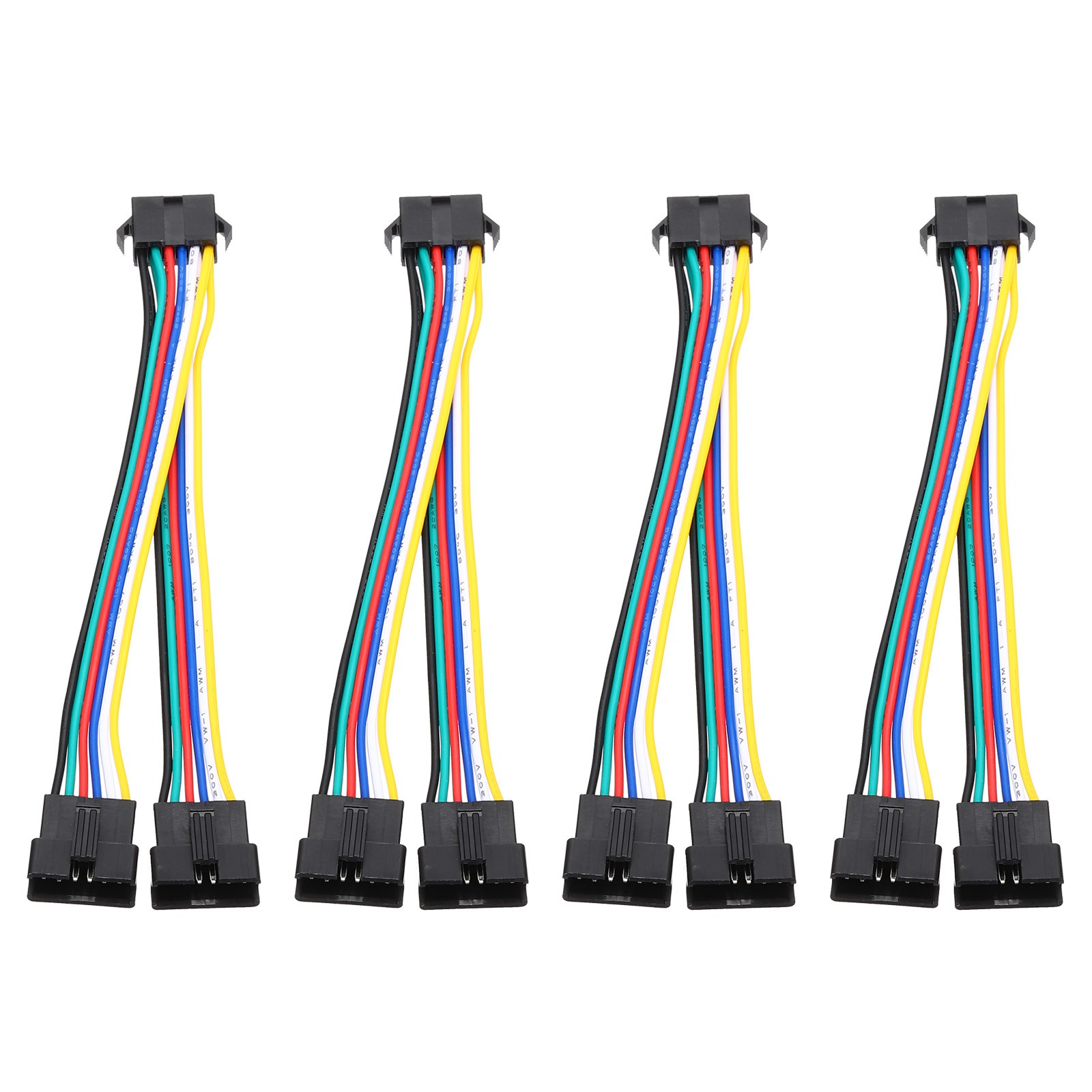 ARGB Splitter Cable, 4 Pcs Fan RGB Extension Power Cord with 6Pin Splitter Cable