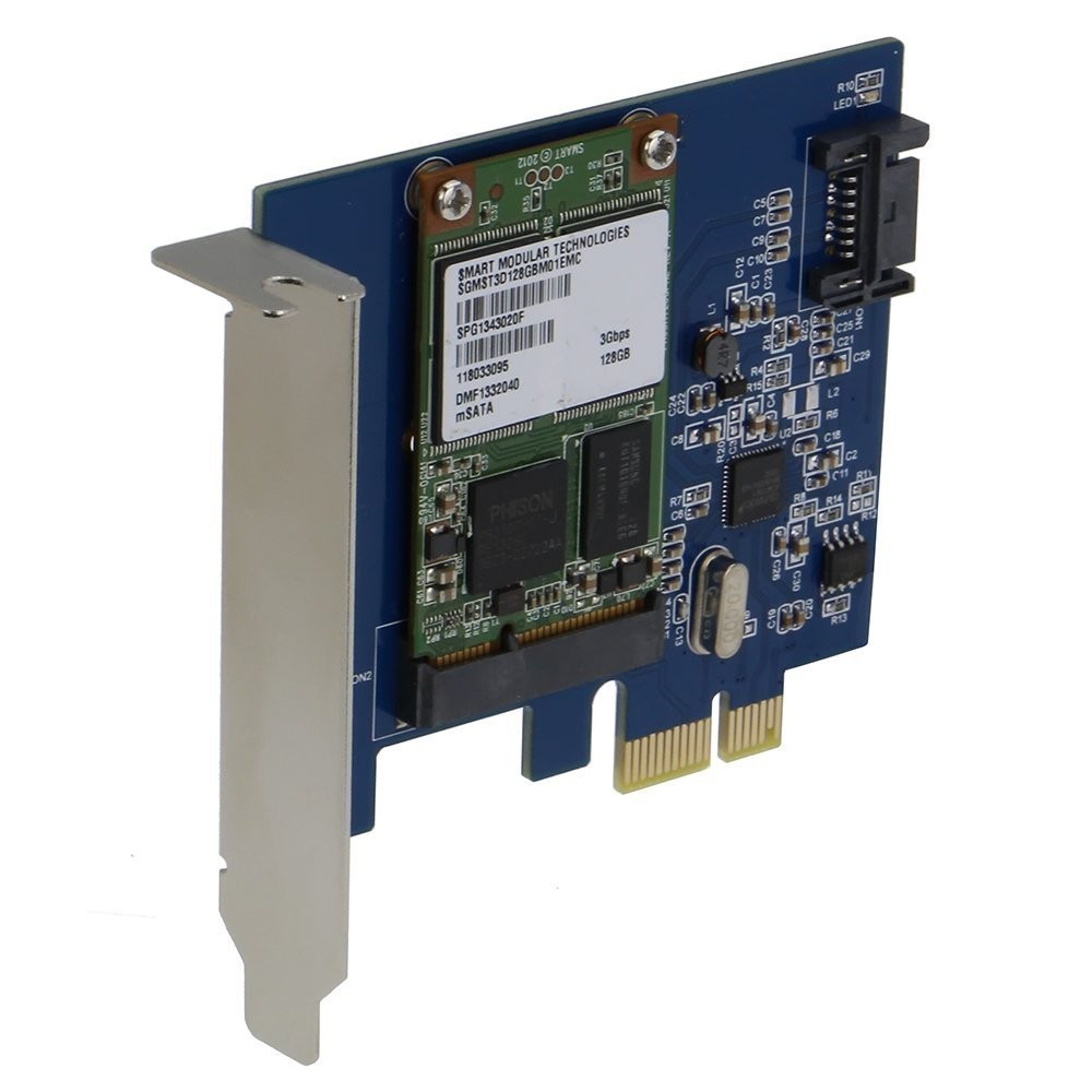 SEDNA PCIe mSATA III SSD Adapter w/ 1 SATA III Port, Low Profile Bracket
