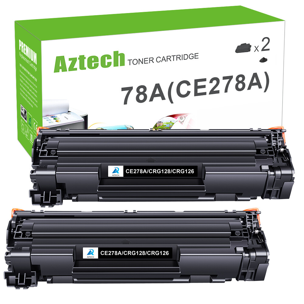 2 x Black CE278A Toner Cartridge For HP 78A LaserJet Pro M1536DNF M1536N P1606