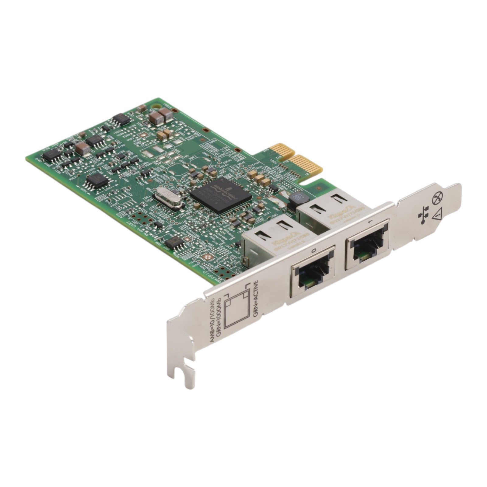 HPE 332T 615730-001 Broadcom BCM5720 2x 1GbE RJ-45 PCIe Network Card