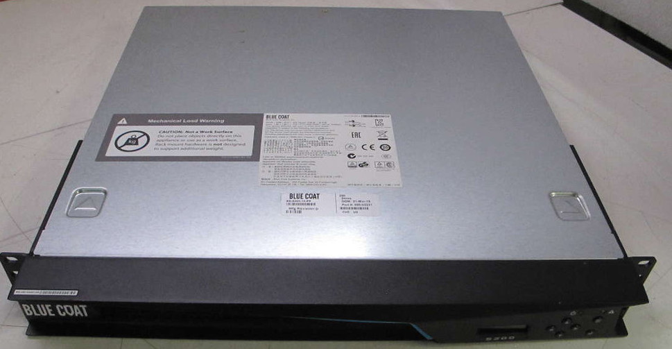 SYMANTEC BLUECOAT PROXYSG S200 SG-S200-10-PR SECURITY APPLIANCE