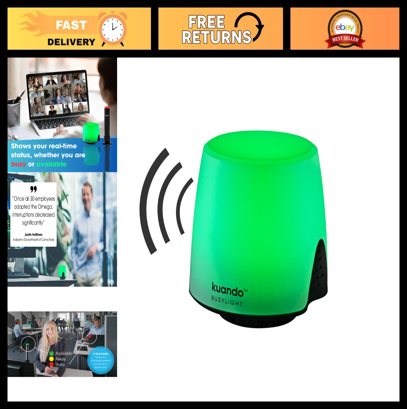 Office Presence Light & Ringer - Busy Light for UC Platforms & Softphones