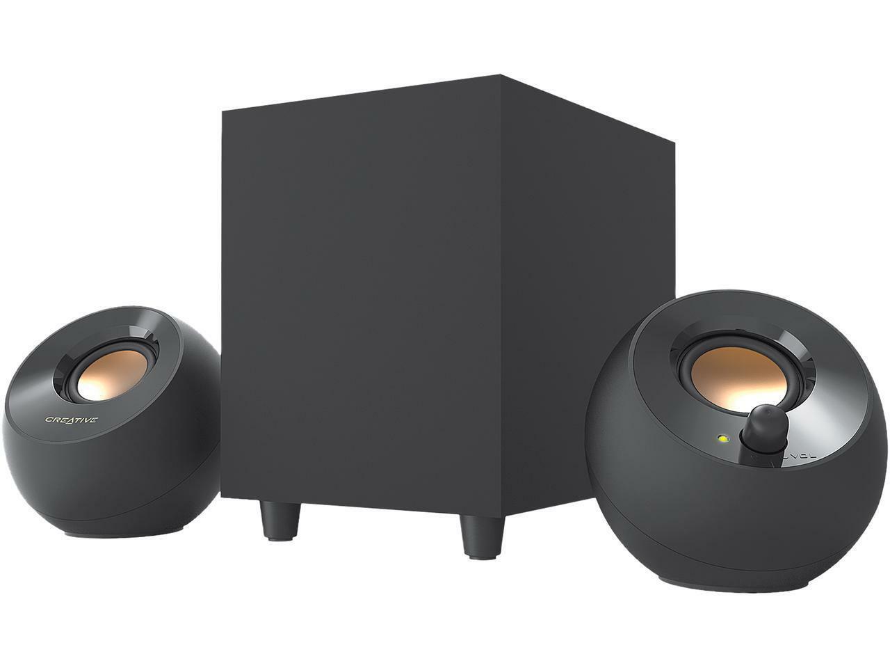 Creative Pebble Plus 2.1 USB-Powered Desktop Speakers w/Powerful Down-Firing Sub