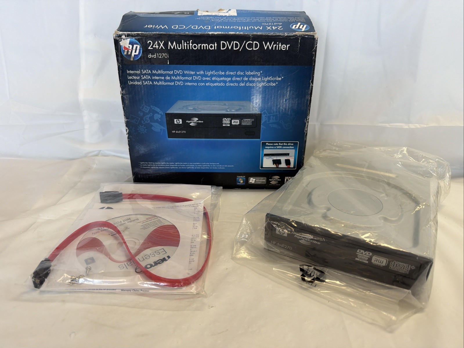 HP dvd1270i 24X Multiformat DVD Writer New Open Box