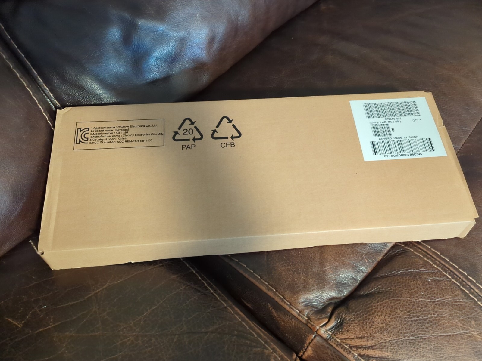 HP OEM Genuine Wired PS/2 - Keyboard - Black - 672646-003 KB-1156 NEW