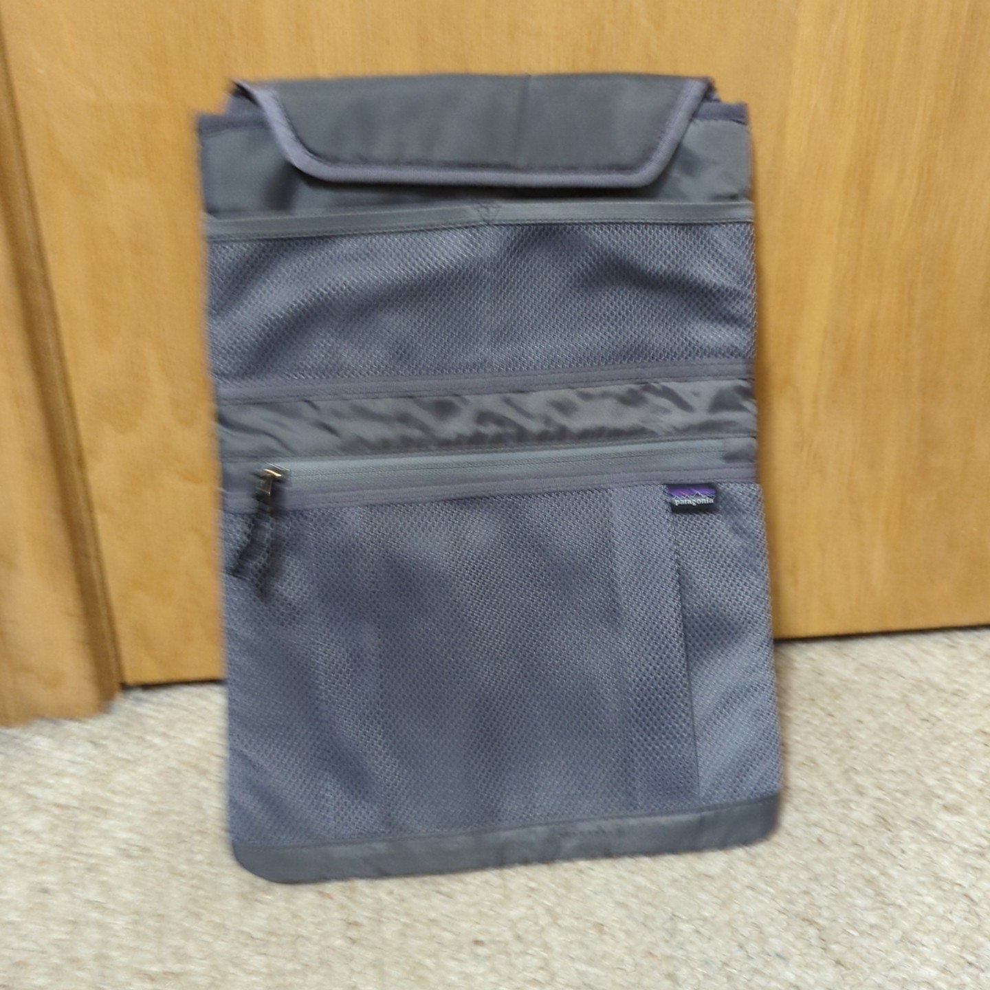 Patagonia Refugio Padded Laptop/Tablet Sleeve 15" L 11" W-Gray W/Mesh Pocket