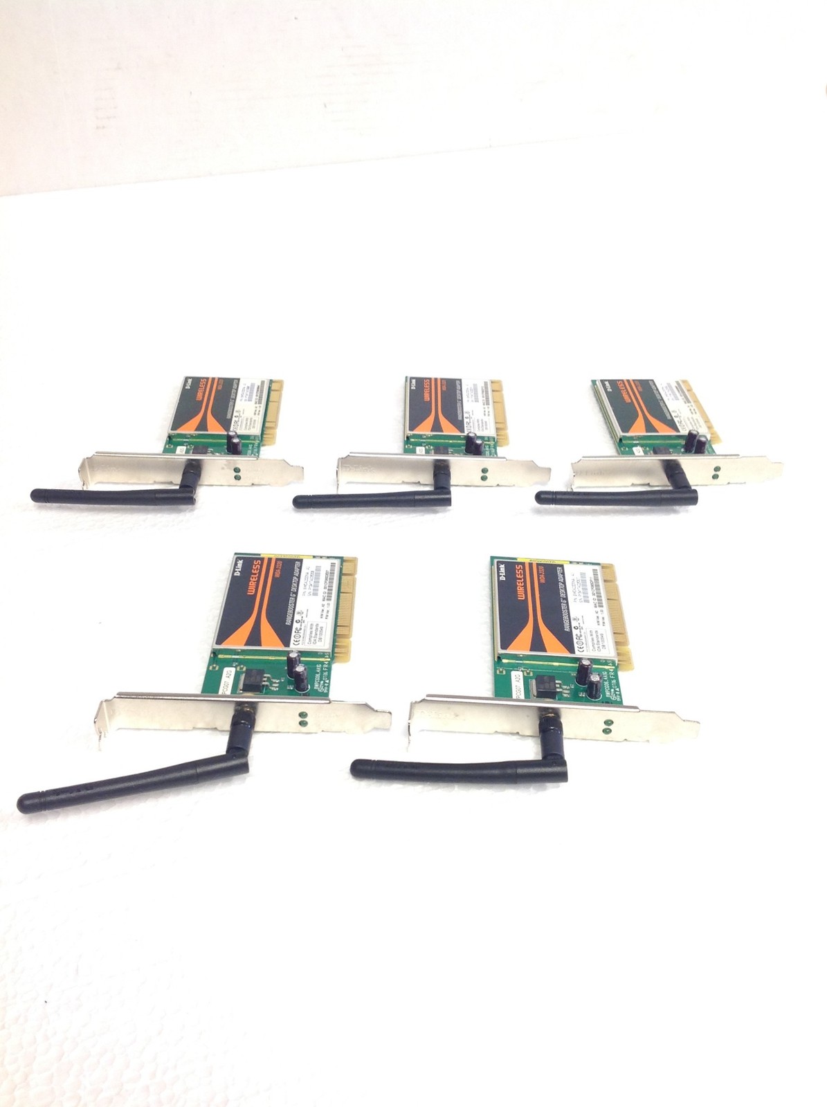 5x D-Link WDA-2320 Rangebooster G Wireless PCI Adapter 108Mbps 2.4GHz 802.11b/g