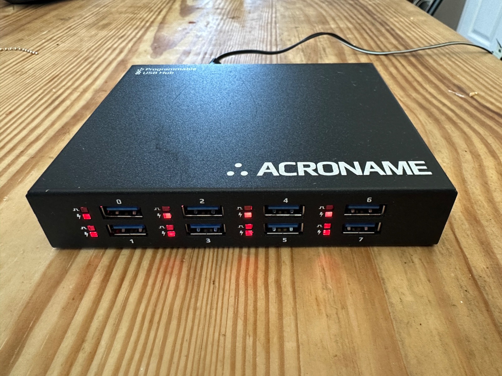 Acroname 8-Port 2-Hosts Programmable Industrial Managed USB Hub S79-USBHUB-3P