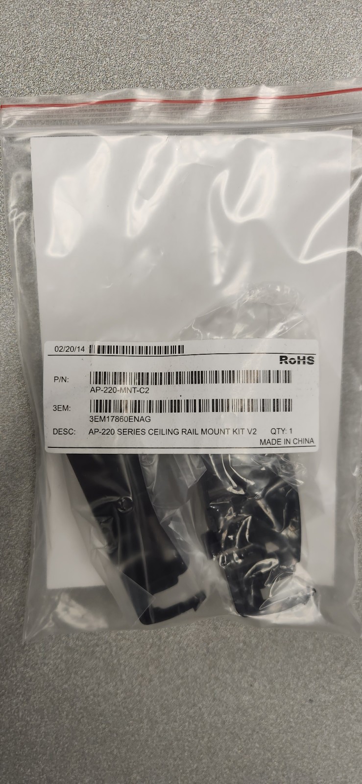(lot of 40) Aruba 220 AP-220-MNT-C2.  CEILING GRID BRACKET.  NEW UNOPENED