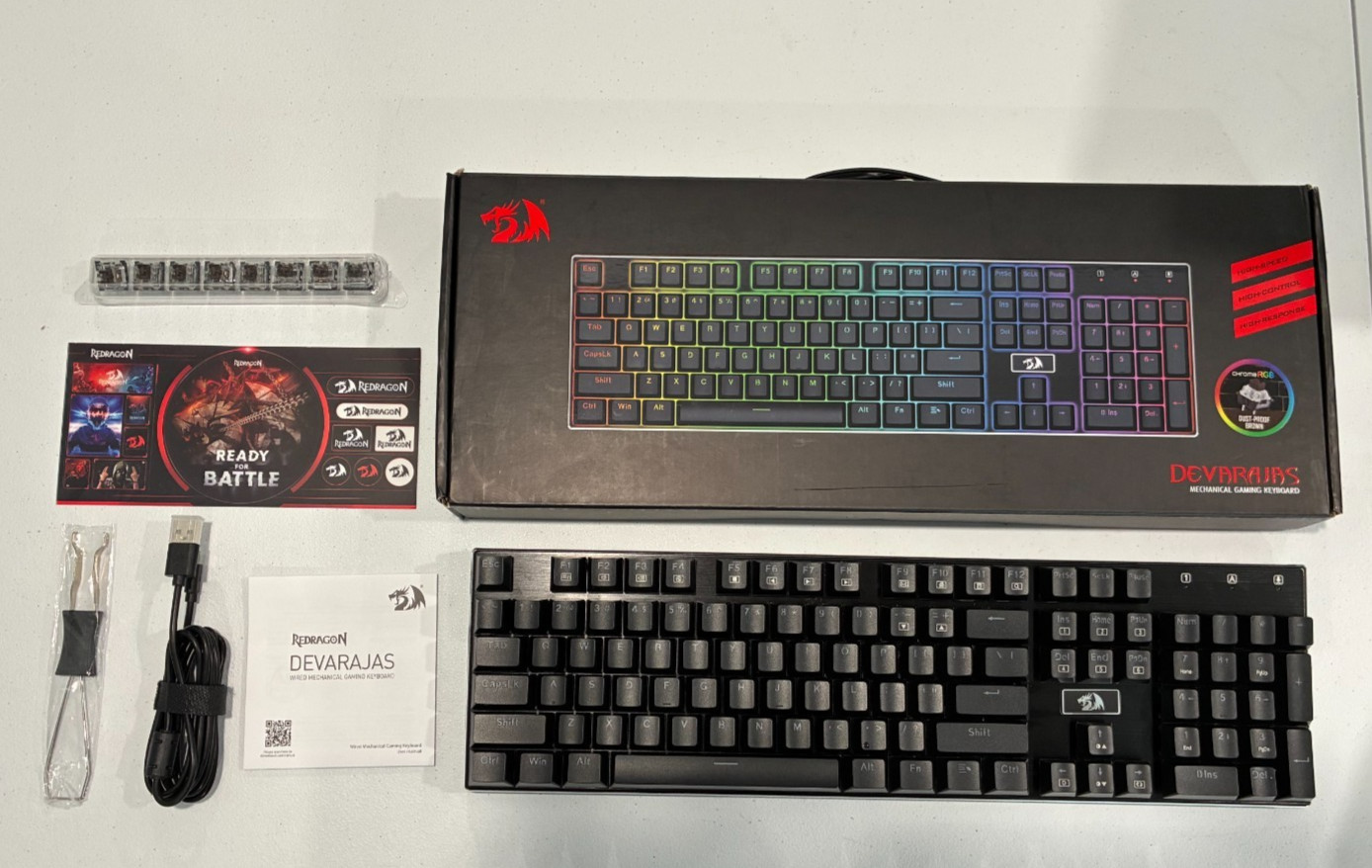 Redragon Devarajas K556 SE RGB Mechanical Keyboard - Black - New/Unused
