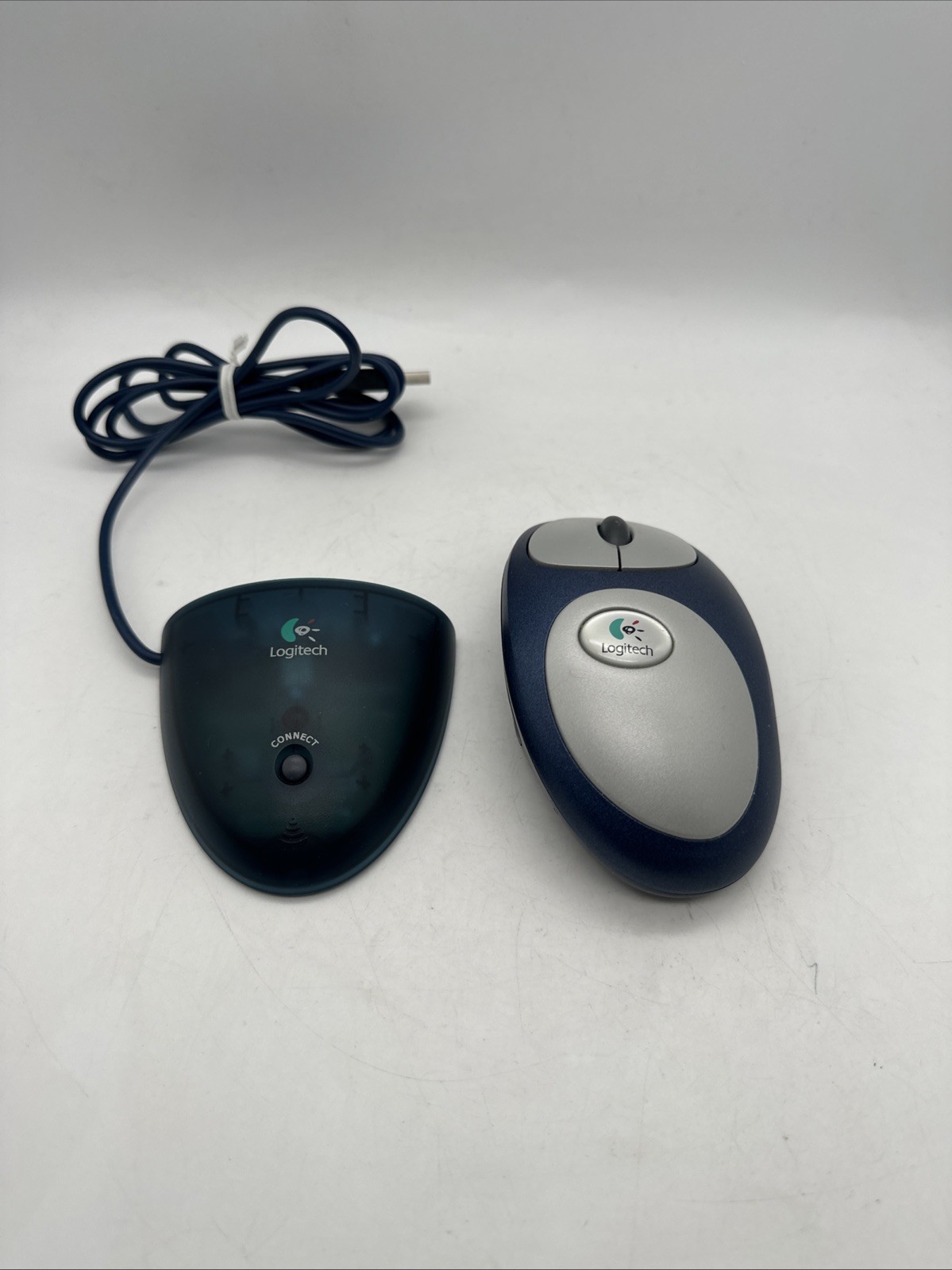 Logitech Cordless MouseMan Optical Mouse  M-RM63 With Connector C-BA4-MSE Tested
