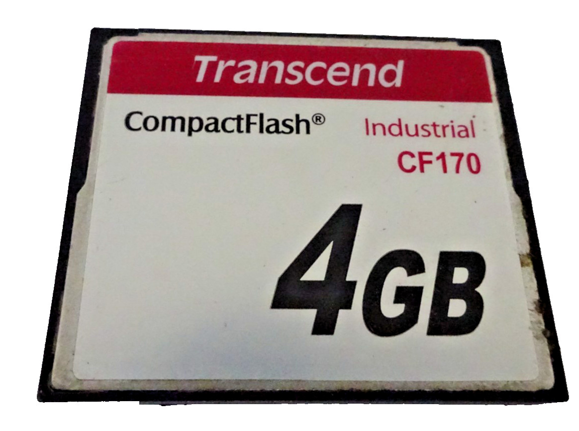 1 PIECE TRANSCEND CF170 INDUSTRIAL COMPACT FLASH CARD 4GB #GK14740