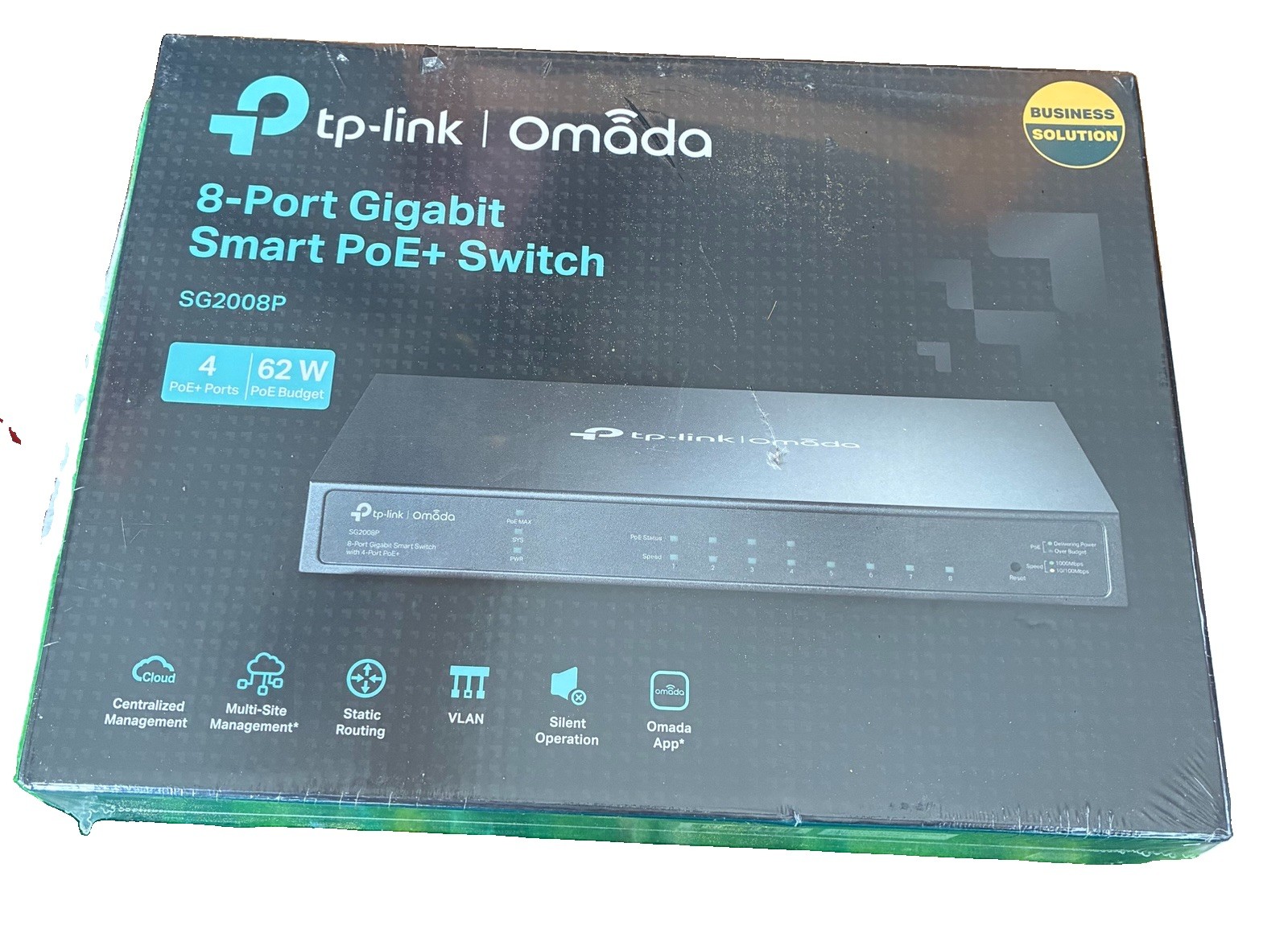 TP Link Omada SG2210P 10 Port Gigabit Smart Switch With 8 Port PoE+ New Sealed