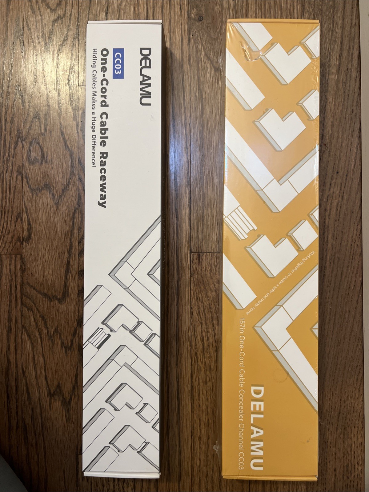 Two Delamu Cable Hider CC03 White New In Box Never Opened Never Used