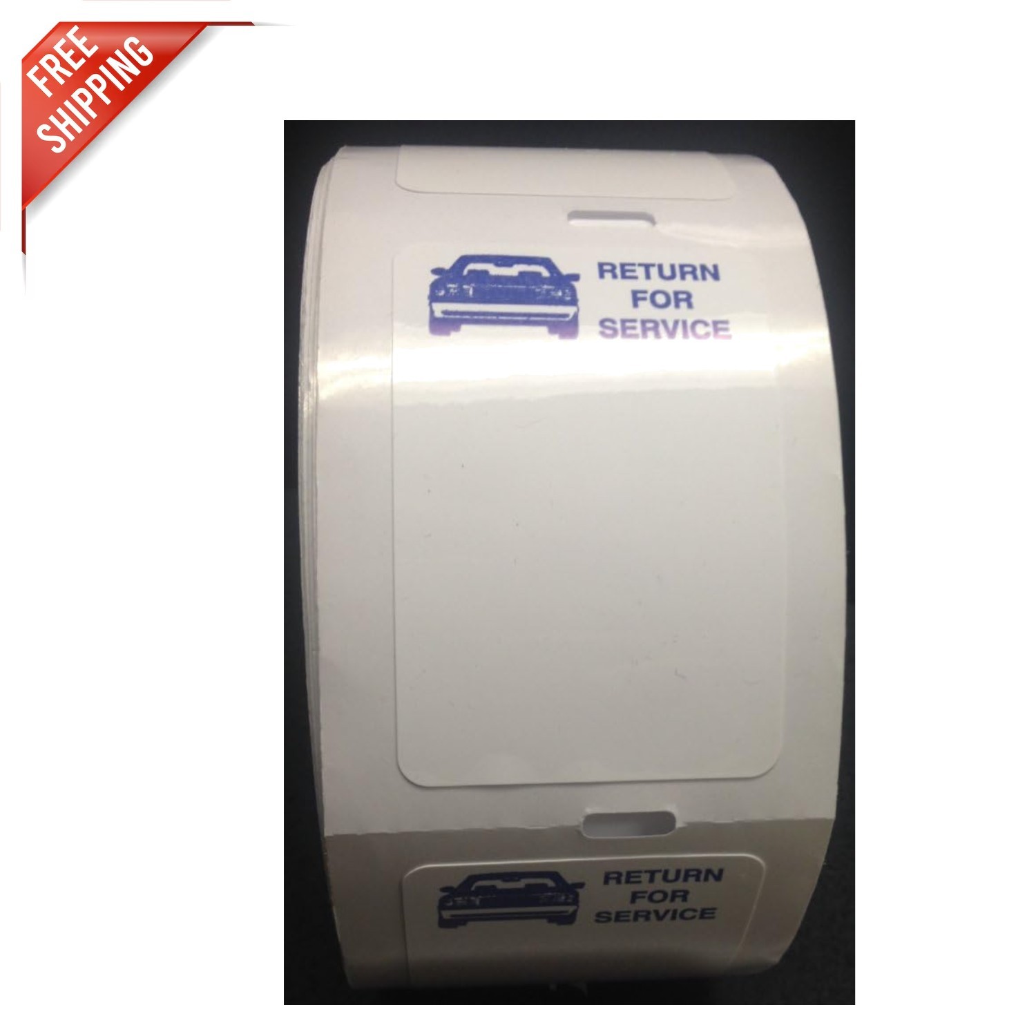 Efficient Light Adhesive Labels for Oil Changes - 1.5x2.25 Inches, 500 Count