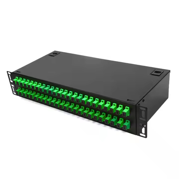 Fiber Optic Terminal Box 48 core SC APC Adapter Pigtail 48 Ports Patch Panel