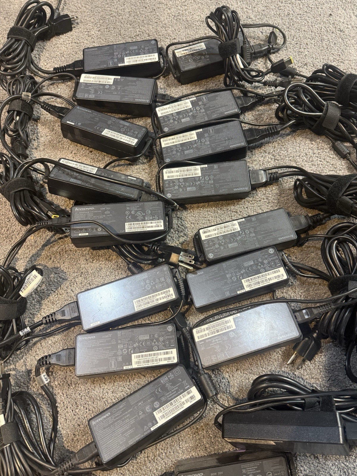 Genuine Lenovo 90W AC Adapter Charger 20V 4.5A Square Slim Tip - Bulk Available