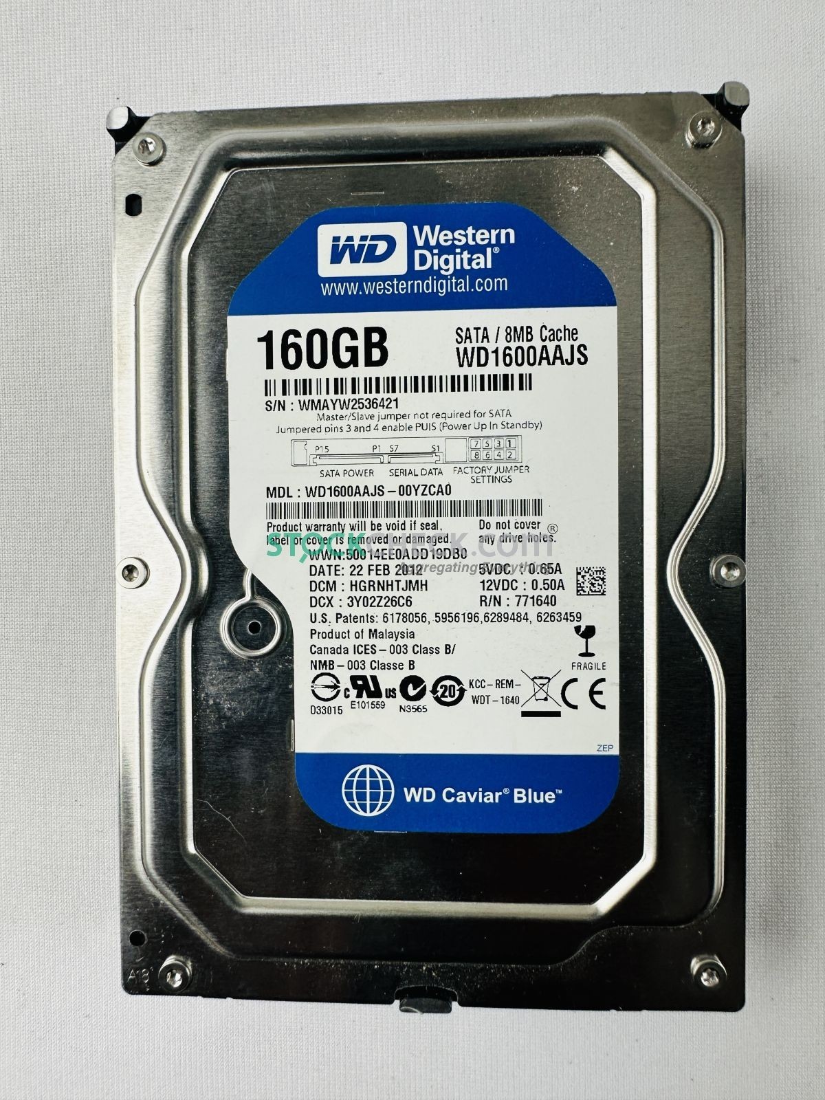 Western Digital WD1600AAJS-00YZCA0 Hard Disk Drive