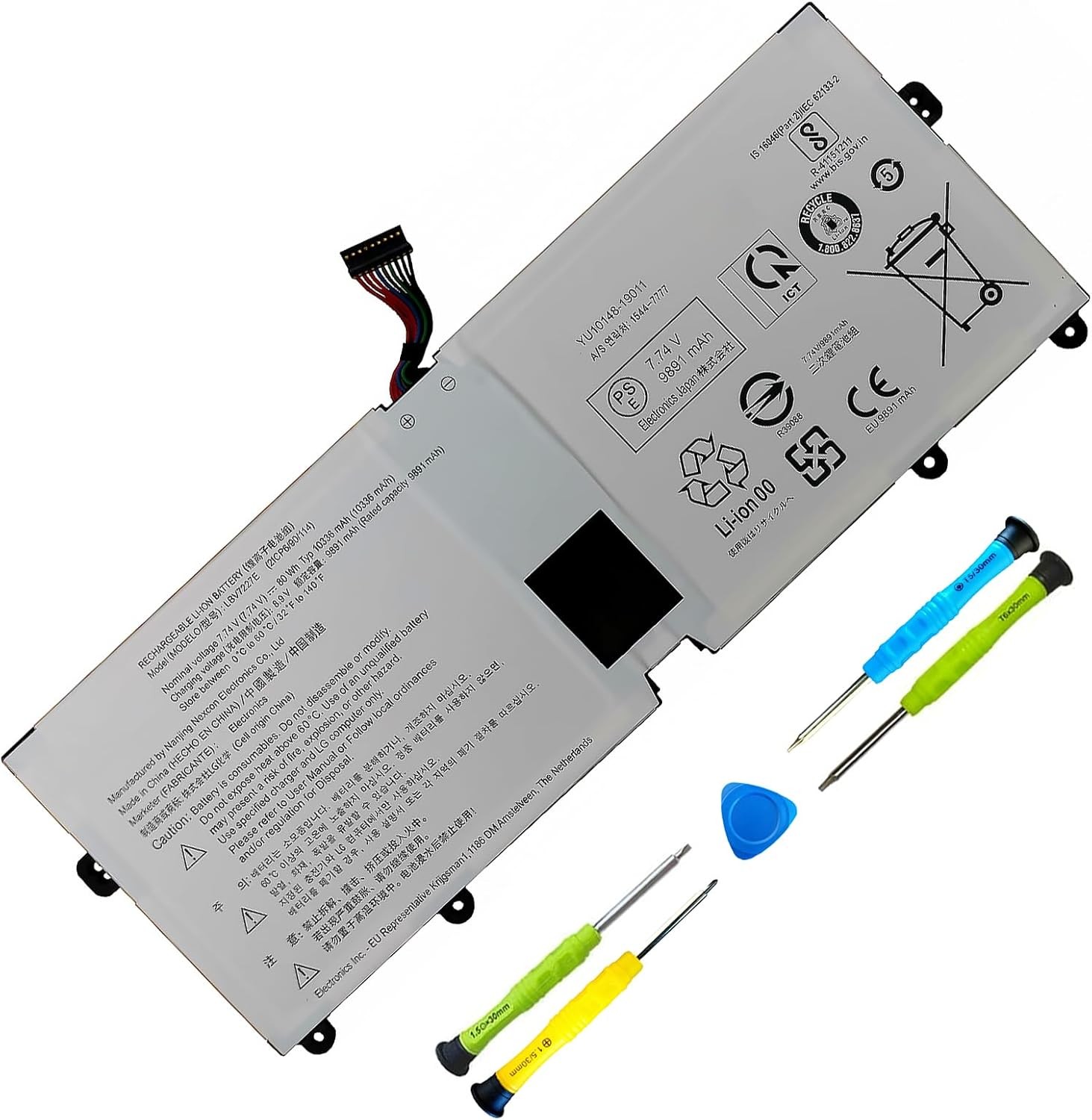 LBV7227E Laptop Battery Replacement for LG Gram 17Z90N 15Z90N Gram 16 2 in 1