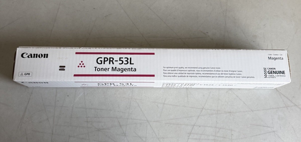 Canon GPR-53L Magenta Toner Genuine imageRUNNER Cartridge Factory Sealed NEW